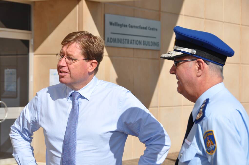 BUDGET: Member for Dubbo Troy Grant and NSW Corrective Services Commissioner Peter Severin at Wellington Correctional Centre.
