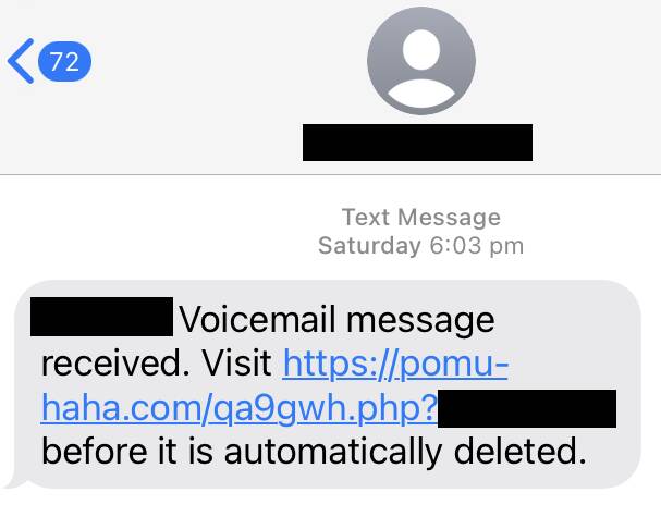 Australians have been getting scam text messages about missed calls or voicemails. 