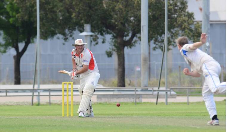 Finals bound: RSL COLTS president Brad Cox at the batting crease. 