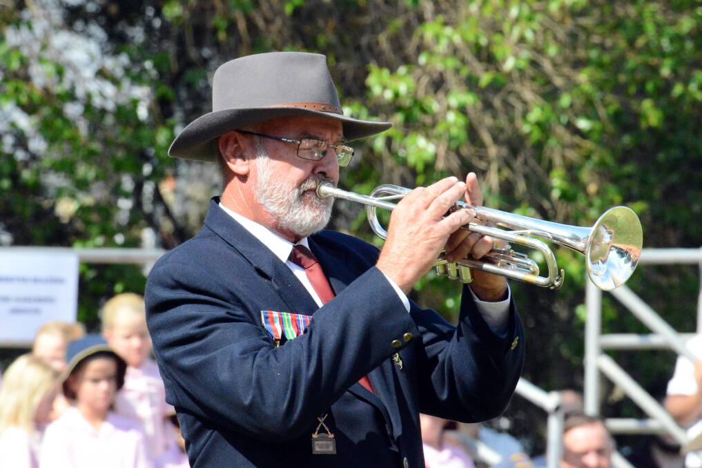 Sounding the last post is always an emotional part of the Anzac Day service.