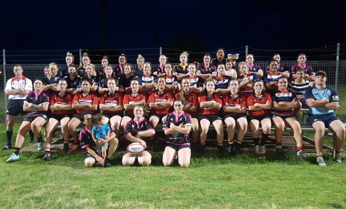 Participants in the new Central West Rugby Union women's sevens northern competition.
