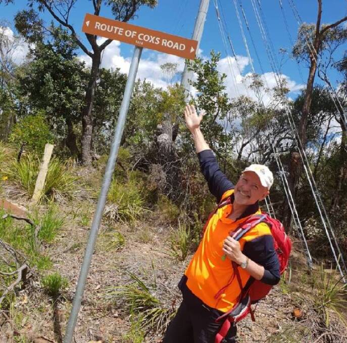 Stepping up: David Cox walked more than 400 kilometres to raise money for research into fighting Parkinson's disease in Australia. Photo: Supplied.