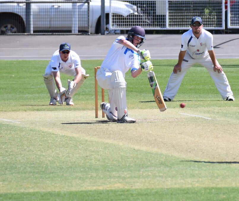 Fighting innings: Corey McDean scored 84 and helped Dubbo to a winning total of 190. Photo: AMY McINTYRE