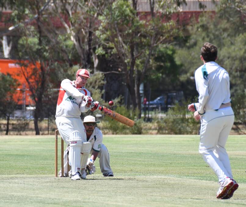 Big hitter: Colts batsman Nathan Jones was the main contributor to the Colts’ 190 with an aggressive innings of 59 which featured 9 boundaries. Photo: AMY MCINTYRE.