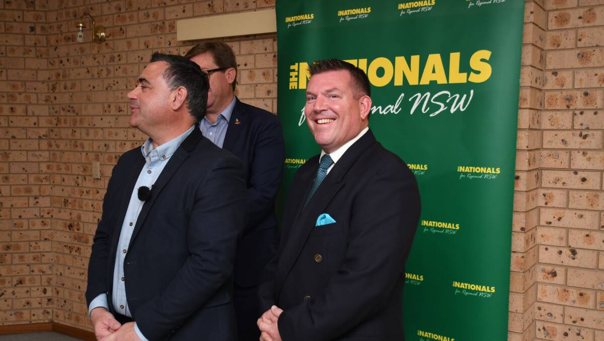 NOT HAPPY: Member for the Dubbo electorate Dugald Saunders and Deputy Premier John Barilaro are not happy with Essential Energy. 