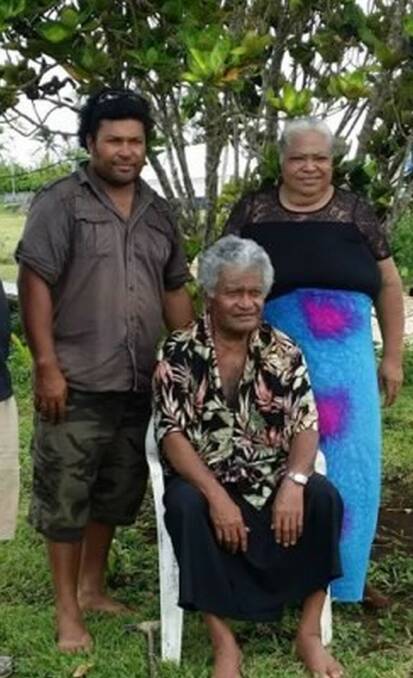 Bruno with his parents.