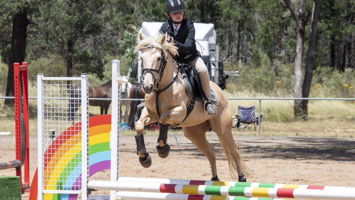 A youngster competes in the DESA Spring Showcase. Picture by Belinda Soole