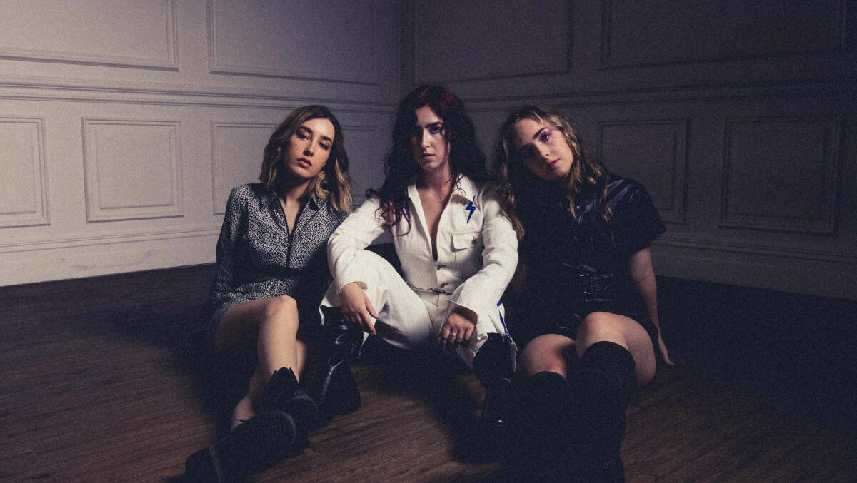 Dancing into town: Jaymi, Abbey and Mia Toole of Little Quirks are headed to Dubbo with their regional tour The Rain Is Coming - quite apt considering the weather, but named for the band's forthcoming single The Rain. Picture: Supplied