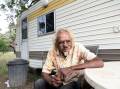 Wiradjuri Elder and Dubbo resident 'Riverbank' Frank Doolan gets a new caravan thanks to donations from across Australia. Picture by Belinda Soole
