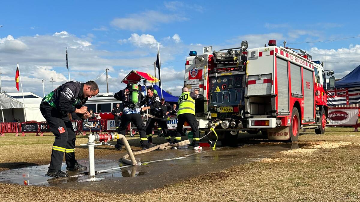 Team Dubbo competes in the 2023 Regional Firefighter championships in Parkes. Picture supplied