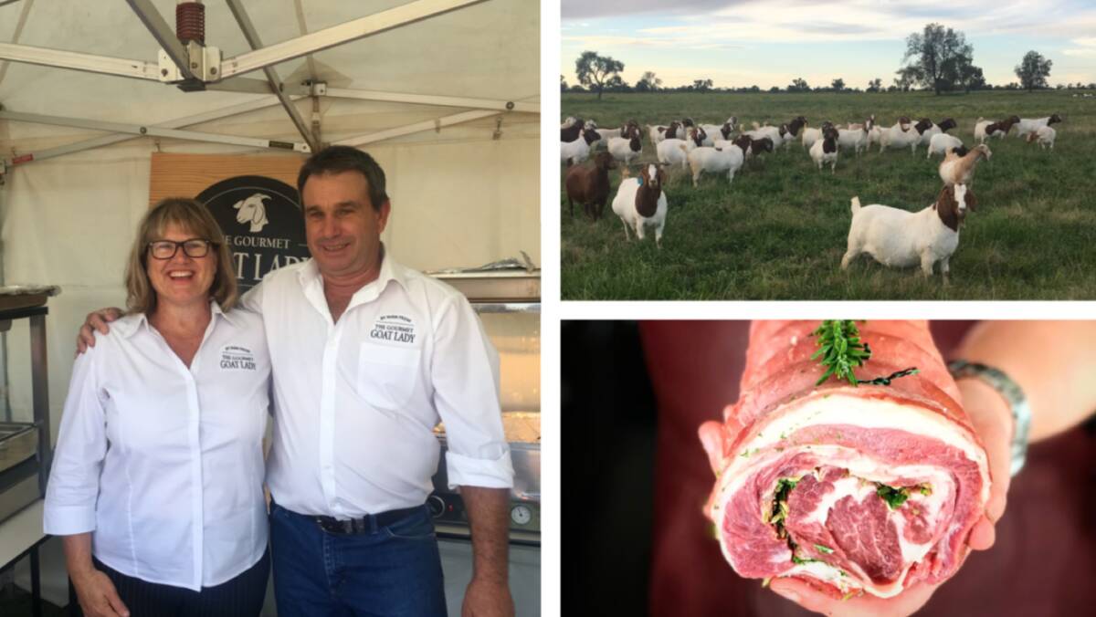Wife and husband team Jo and Craig Stewart are behind The Gourmet Goat Lady, a Collie goat meat farm that aims to bring goat onto the table alongside lamb and beef. Pictures supplied