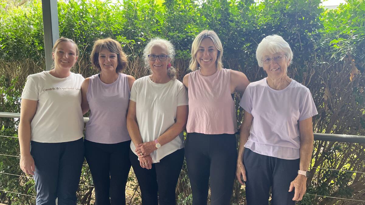 Rosalie Prout, Shelley Murray, Sue Walters, Sarah Dunlop and Helen Rodda during the filming of The Moment Lounge videos for the Dubbo Women's Festival. Picture supplied