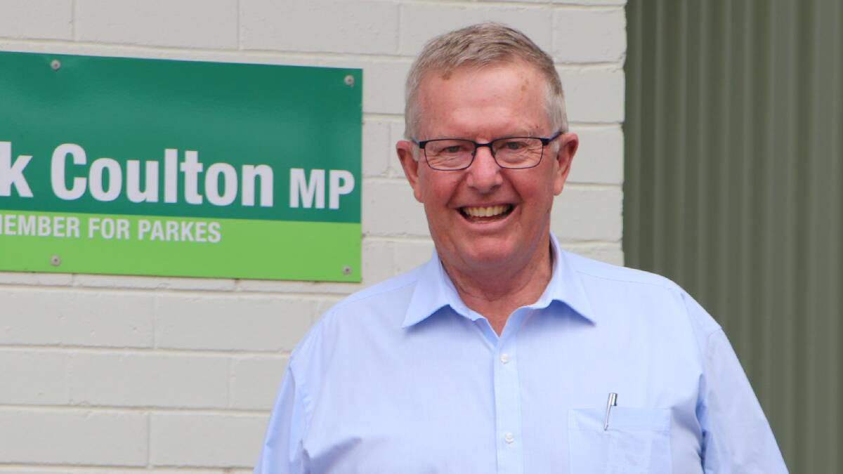 Optimistic outlook: Parkes MP Mark Coulton says the Parkes electorate will continue to help lead Australia's recovery from the pandemic in 2022. Photo: CONTRIBUTED
