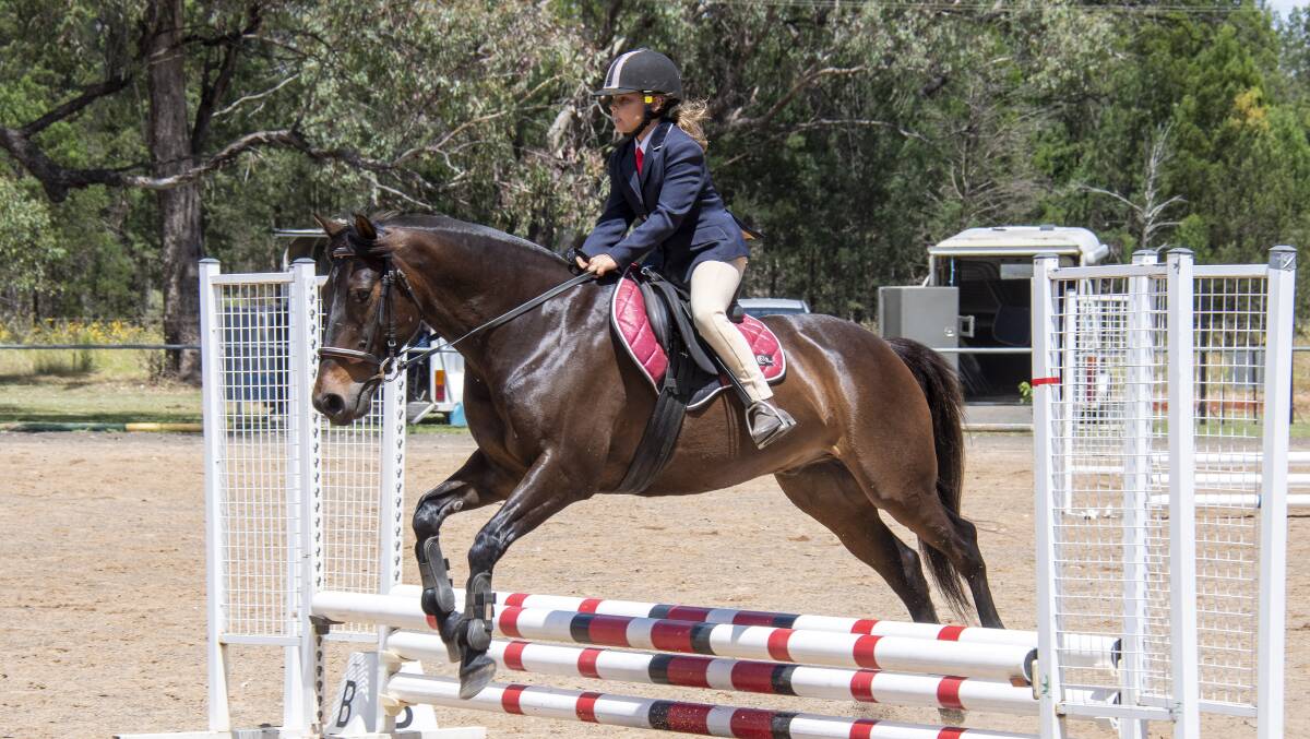 Hannah Partridge competes in a previous DESA showjumping event, the DESA Spring Showcase, late last year. Picture by Belinda Soole