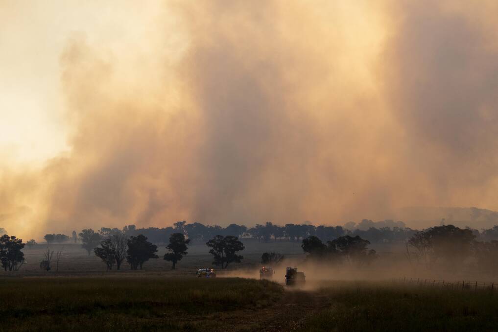 The Cranbrook grassfire is thought to have been started by lightning. Picture by Belinda Soole