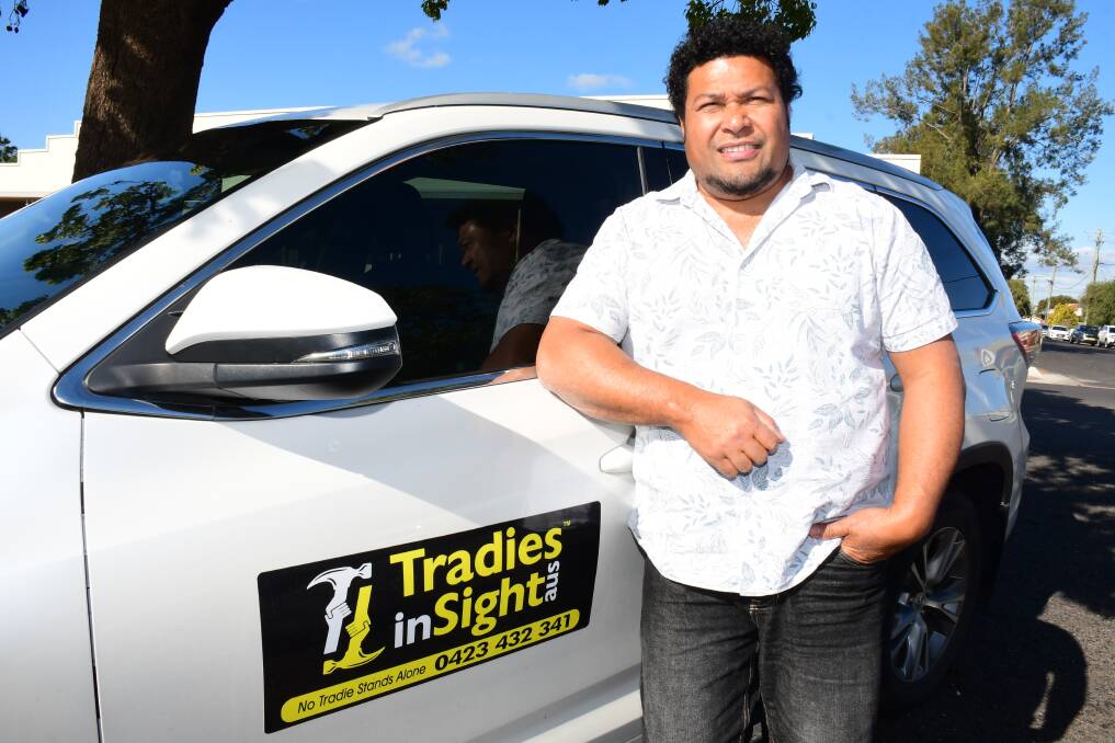 Help needed: Bruno Efoti, Founder of Tradies in Sight, is looking for more funding to continue his weekly meetings, which draw men and tradies in with a meal, in the name of mental health. Picture: BELINDA SOOLE