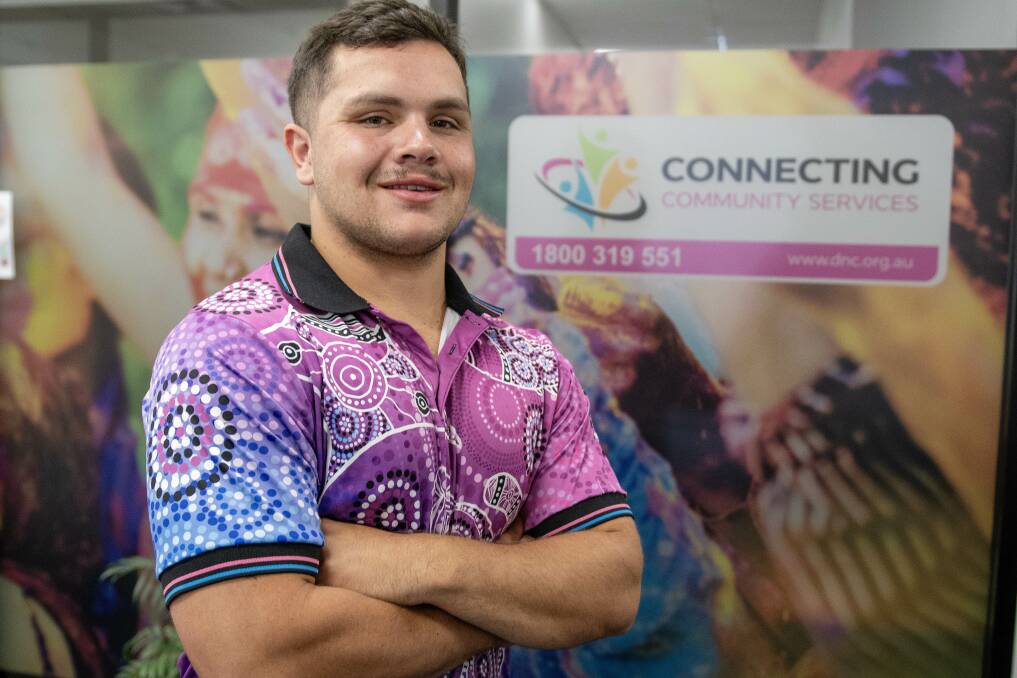 Campbell Watts, violence prevention officer at Connecting Community Services, has been named Apprentice and Trainee of the Year at the 2023 Rhino Awards. Picture by Belinda Soole