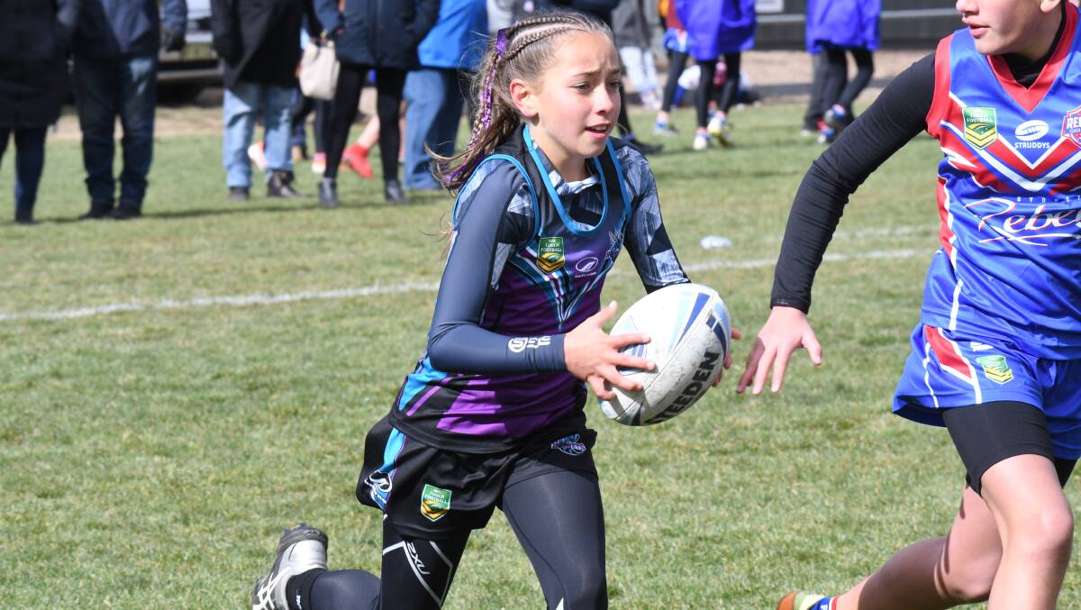 SO CLOSE: Sienna Thomas and her Hornets under-12 girls' outfit fell just short of the Junior Regionals crown, they were beaten by the Sydney Scorpions. Photo: CARLA FREEDMAN