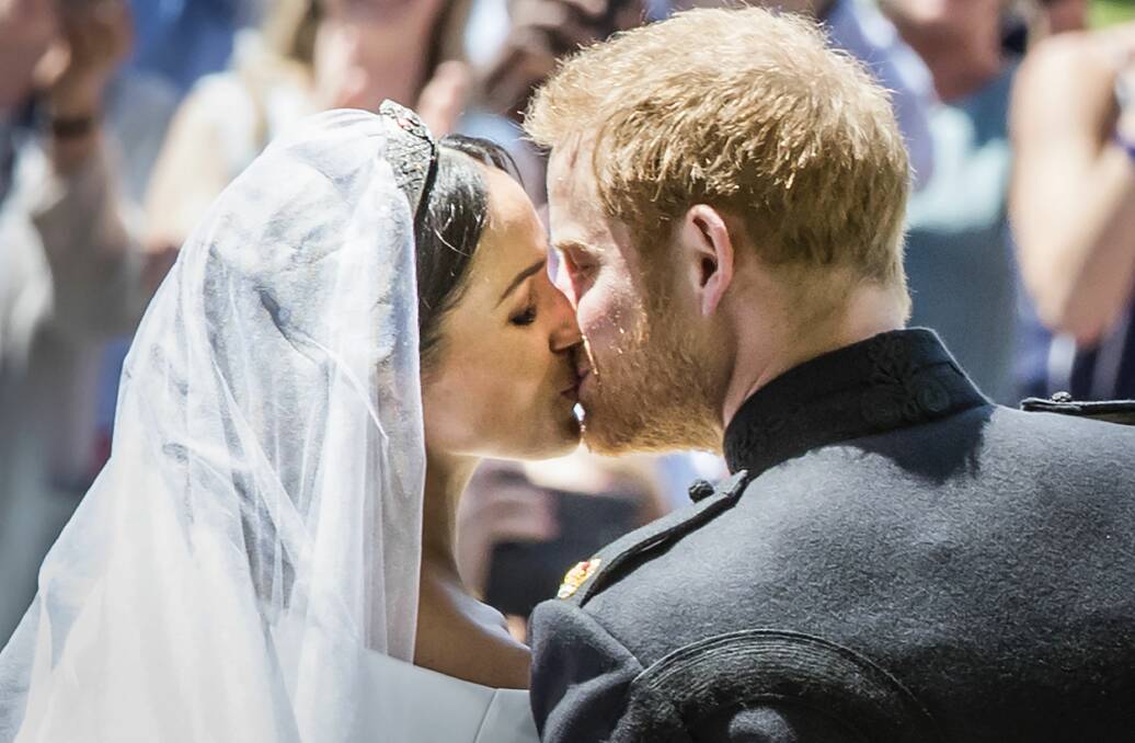ROYAL VISIT: Meghan Markle and Prince Harry on their wedding day.