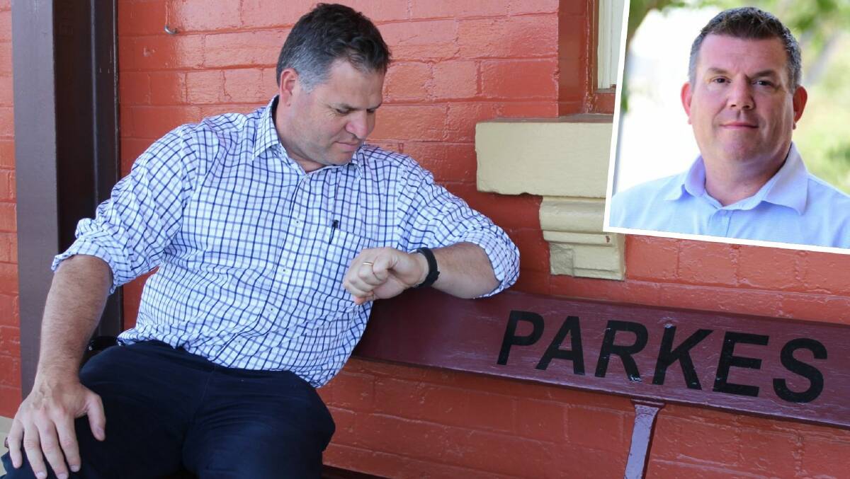 REGIONAL ISSUE: Orange MP Phil Donato and Dubbo MP Dugald Saunders (inset) say daylight savings drags on too long. Main photo: SUPPLIED
