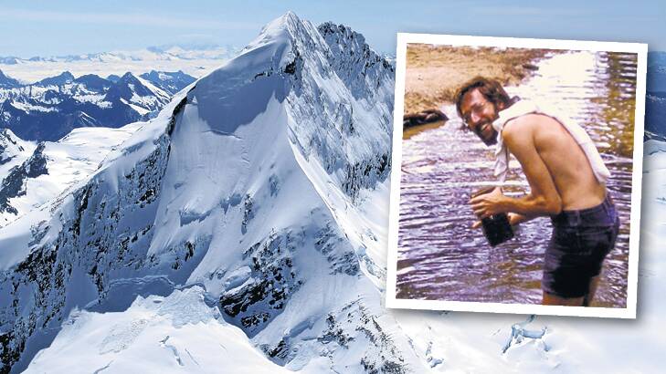 Canberra man Marc Weinstein (inset) died in a suspected avalanche at Mount Aspiring, New Zealand, in 1978. Pictures: Shutterstock, Supplied