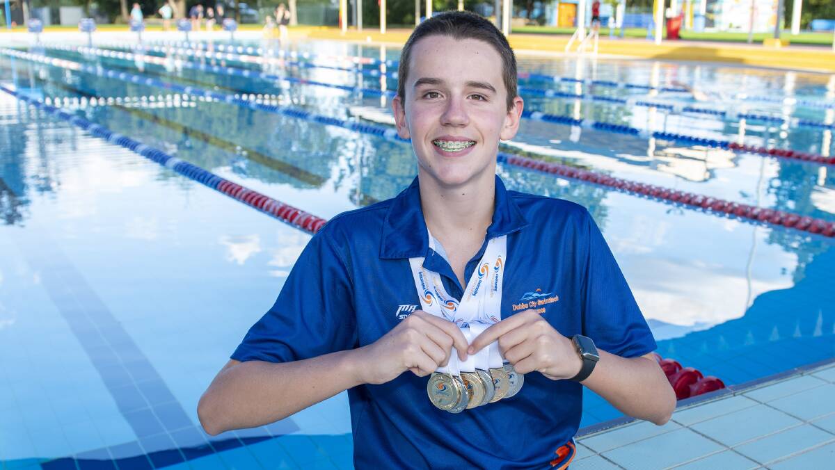FUTURE STAR: Dubbo Swimtech's Brody Steele picked up six medals at the recent State Age Championships. Picture: BELINDA SOOLE