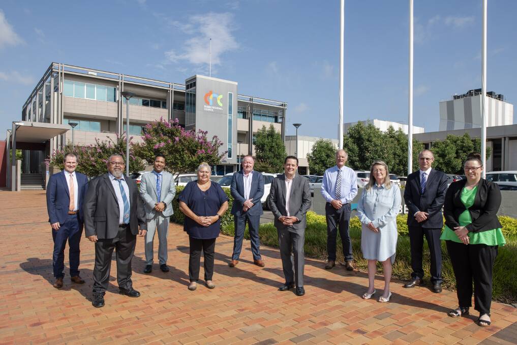 FRESH FACES: The new group of councillors signed the oath and affirmation on Tuesday morning at the Dubbo Regional Theatre and Convention Centre. Picture: BELINDA SOOLE