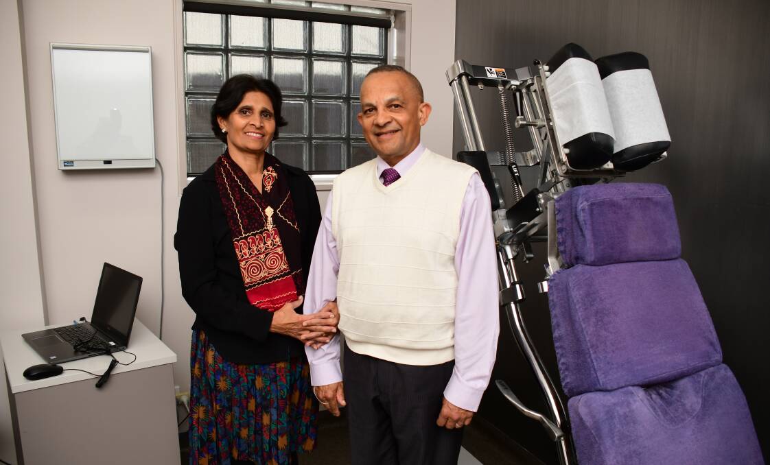 ANNIVERSARY: Rajal and Bharat Pandya are getting ready to celebrate his 40th anniversary as a chiropractor. Photo: BELINDA SOOLE