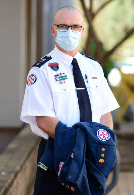A MESSAGE: NSW Ambulance associate director clinical operations, western sector David Horseman. Photo: BELINDA SOOLE. 
