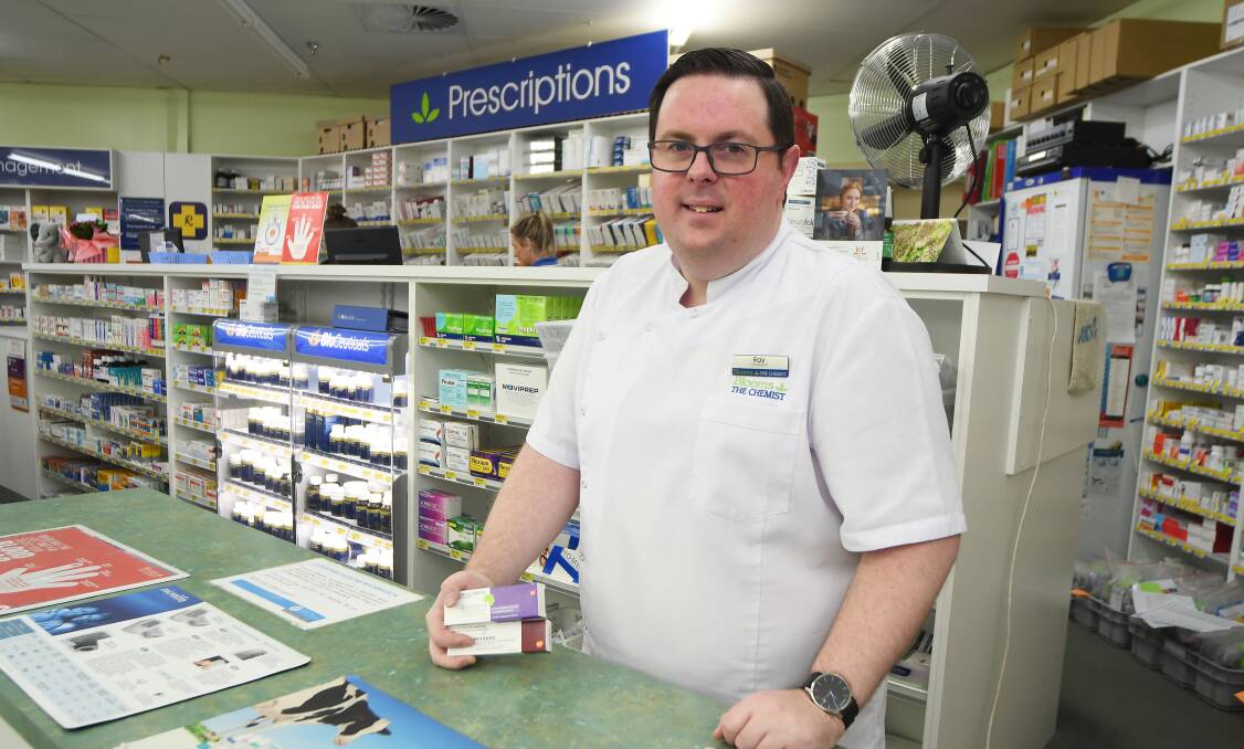 Here to help: Dubbo pharmacist Ray Masters said pharmacists should be able to administer a wider range of vaccinations. Photo: Belinda Soole.