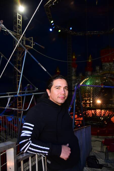 CIRCUS IS IN THE BLOOD: Hewinson Lyezkosky, who performs on the high wire and in the Wheel of Death for the Great Moscow Circus, is a fifth-generation member of the circus. Photo: BELINDA SOOLE
