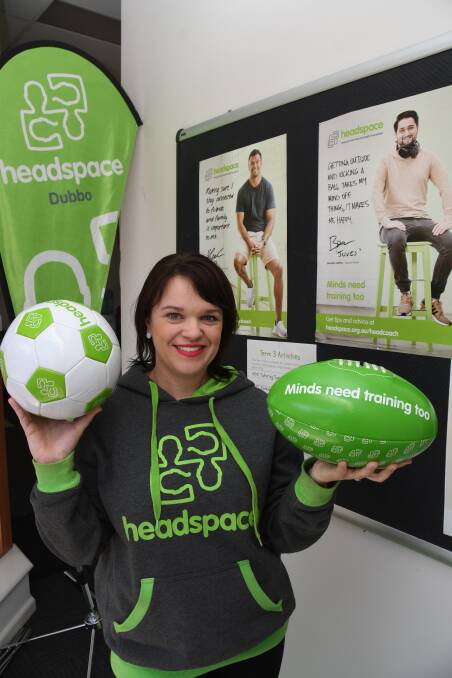 TRAIN YOUR MIND: Amy Mines of headspace Dubbo is keen to get the campaign headcoach up and running in the city for the sake of young men in need of mental health support. Photo: BELINDA SOOLE