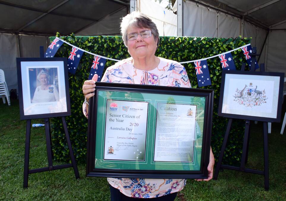 AN HONOUR: Lorraine Callaghan honoured as the Senior Citizen of the Year for 2020. Photo: BELINDA SOOLE. 