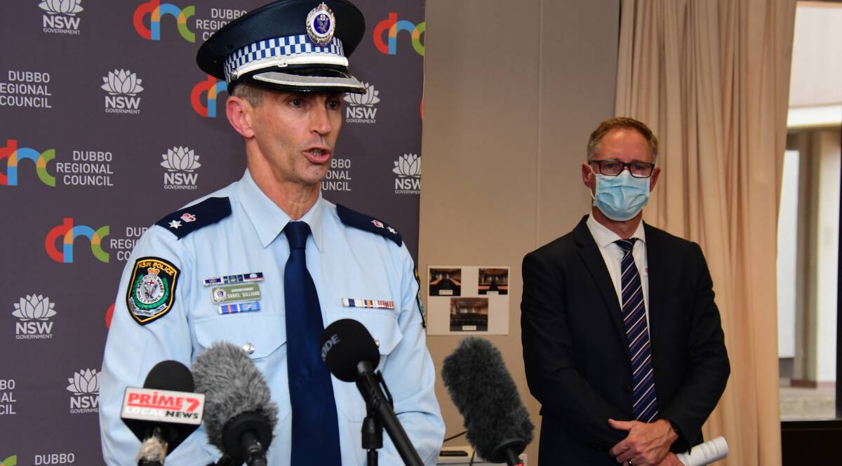 Orana Mid-Western Police District Commander, Superintendent Daniel Sullivan says police would be taking an enforcement stance in relation to the Public Health Orders. Photo: BELINDA SOOLE