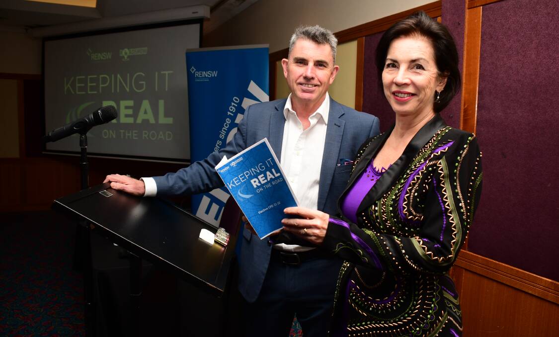 SHARING INSIGHT: Real Estate Institute NSW chief executive officer Tim McKibbin and president Leanne Pilkington at the Dubbo roadshow. Photo: BELINDA SOOLE