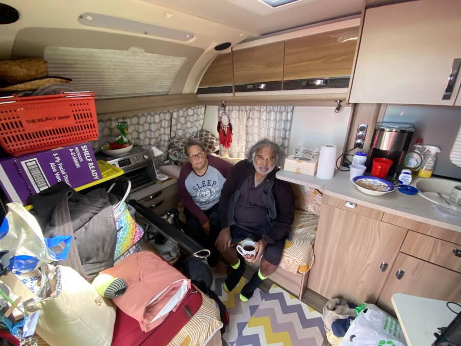 Vicki Morgan and Ken Clark will need a permanent home after the flood. Picture by Belinda Soole