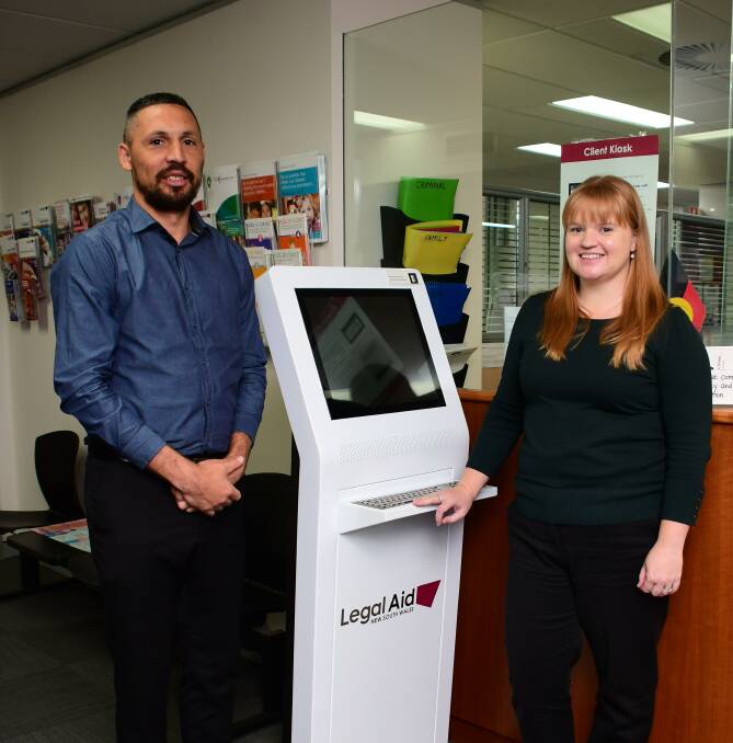 Ready to help: Legal Aid civil lawyers Scott Fox and Jessica Allan are preparing for a possible increase in debt and accommodation issues with JobKeeper and the Coronavirus Supplement ending within days. Photo: BELINDA SOOLE
