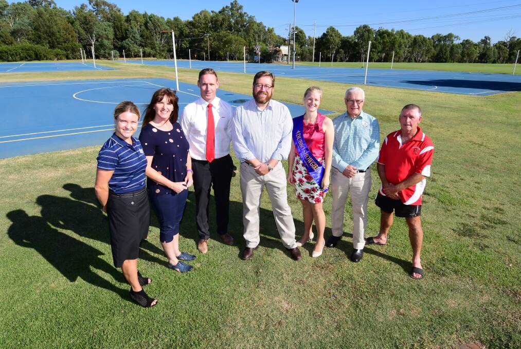FUNDING AVAILABLE: Krystal Laughton, Kim Chandler, Adam Wells, Troy Grant, Rose Brouthon, Chris Edwards and Darrell "Mouse" Hines at Friday's announcement. Photo: BELINDA SOOLE