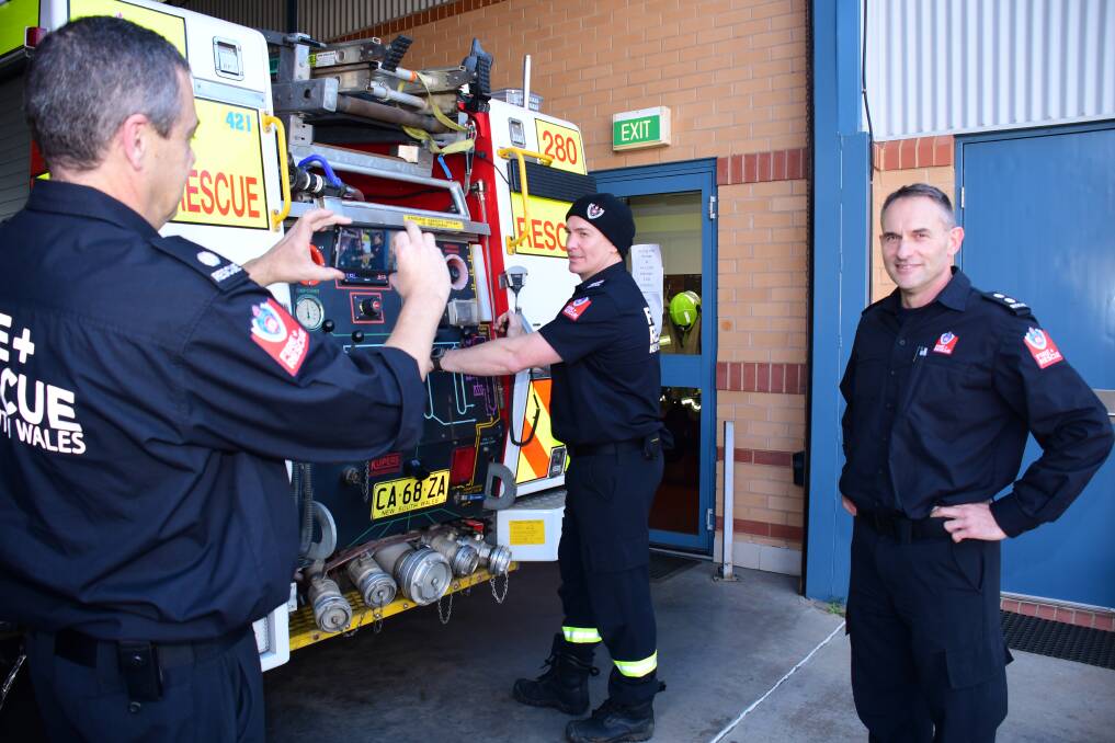 VIRTUAL GUIDES: Greg Croake, Jeremy Ritchie and John Poulos of the Dubbo Fire Station. PHOTO: BELINDA SOOLE. 