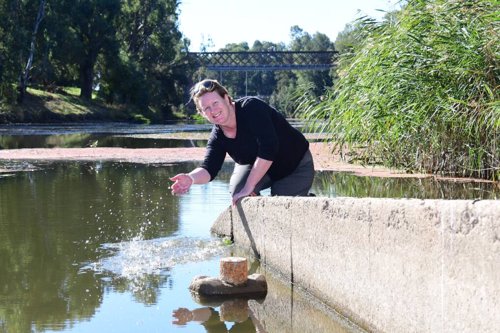 KEEP IT CLEAN: Dubbo Regional Council's sustainability and education officer Catriona Jennings wants everyone to take responsibility for the river. Photo: BELINDA SOOLE