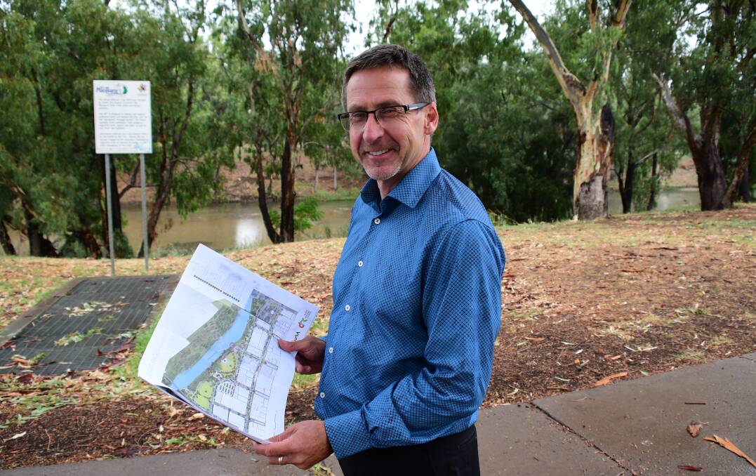 REVITALISATION: Dubbo Regional Council livability architect Ian McAlister says the design will have strong structural links between the river and Macquarie Street. Photo: BELINDA SOOLE