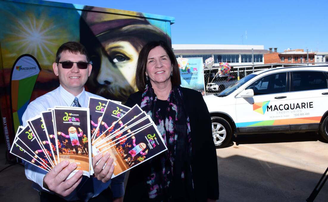 Not dreaming: Tim Emerton from Macquarie Credit Union with Anne Field. PHOTO: BELINDA SOOLE.