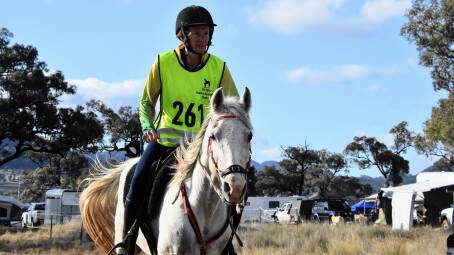 NOT LONG TO GO: Rachel Brown and Houdini head out for the last leg of the 2022 Tom Quilty. Photo: NSW ERA