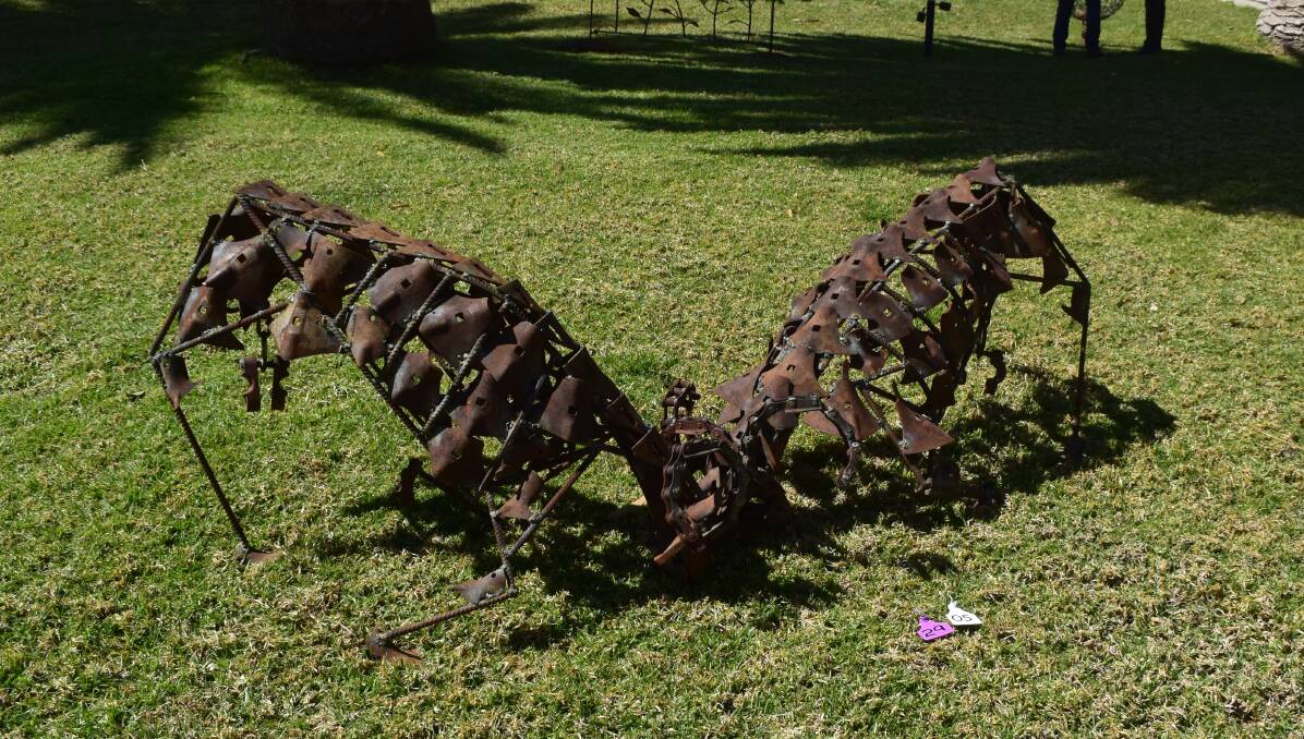 A sculpture exhibited in last year's Festival, created by Wellington farmer Tony Inder. Photo: Taylor Jurd.
