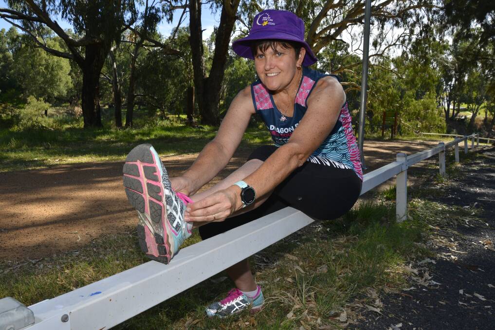Inspiration: Dubbo's Trish Taylor took part in last year's The March Charge. Photo: Belinda Soole