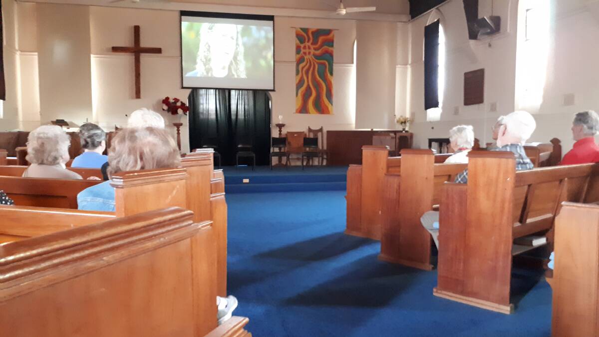 Approximately 20 people attended Sunday's screening of the documentary 'Half A Million Steps' at Wellington's Uniting Church. Photo: Supplied.