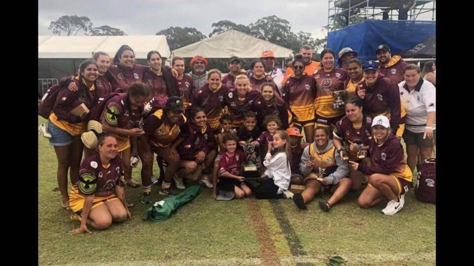 Champions: The Wedgetails' defence proved too strong against the Bellbrook Dunghutti Connections to win 6-4 in the women's final at the 2019 Koori Knockout. Photo: Supplied