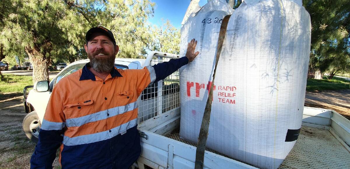 Thankful: Walgett grazier Nick Fletcher was one of the many farmers who were offered a helping hand by the RRT. Photo: Supplied.