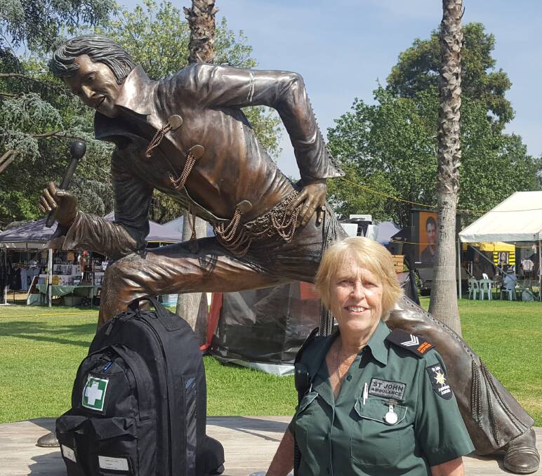 John Ambulance volunteer Helen Harris is a part of the Orana Combined Division. Photo: Supplied 
