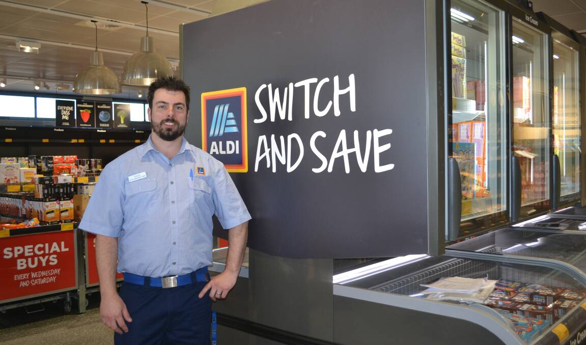 Big changes: Dubo ALDI trainee store manager James Winter is excited for the reopening of the "fresh new look" to the store. Photo: Taylor Jurd.